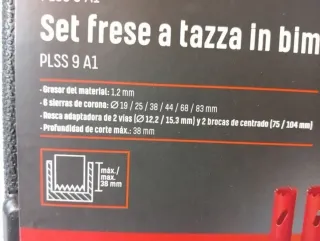 Set Coronas PARKSIDE Madera / Metal