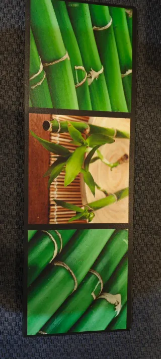 Lienzo Decorativo Bambú y Madera