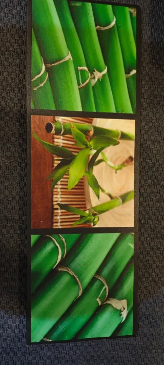 Lienzo Decorativo Bambú y Madera