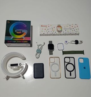 iPhone 12 mini + Smartwatch + Cargador