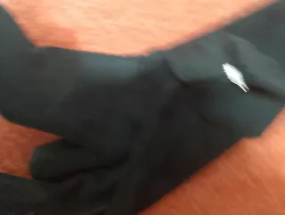 Stivali al ginocchio in velluto nero