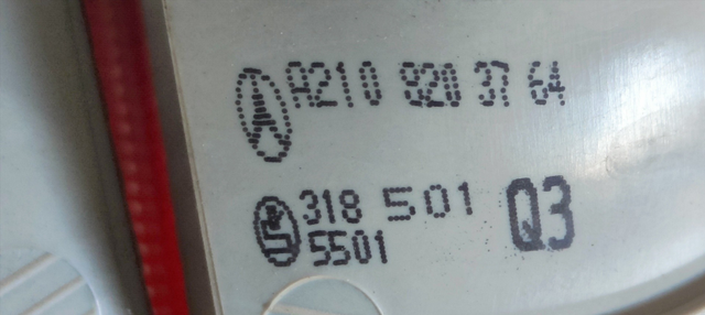 PILOTO POSTERIORE SINISTRO INTERNO MERCEDES-BENZ C