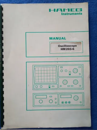 Manual oscilloscope HM 203-G