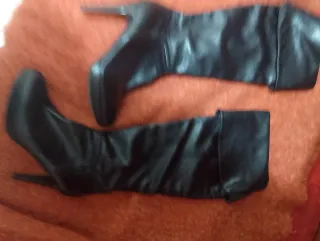 Stivali in similpelle neri