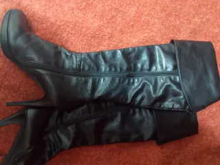 Stivali in similpelle neri