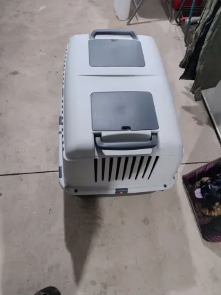 Transportín Perro Mediano/Grande Gris y Blanco