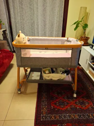 Cuna infantil 0-8 meses con ruedas