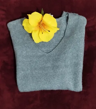 Maglione in cachemire e lana verdone