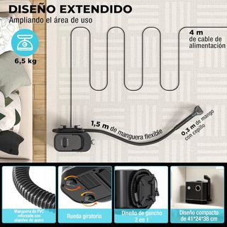 ASPIRADORA DE VAPOR UMI Tapicerías NUEVA EMBALADA