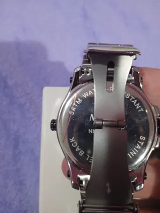 Reloj Marea Cronógrafo Negro y Plateado