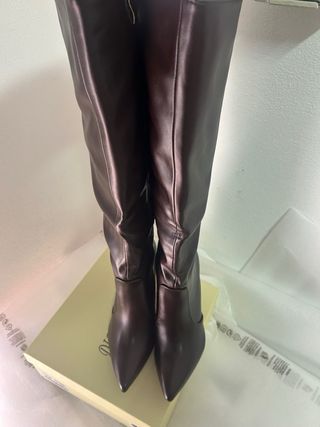 Stivali donna tacco alto marrone tg 39 nuovo