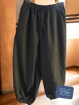 Pantalones bombachos negros talla única