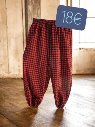 Pantalones bombachos negros talla única