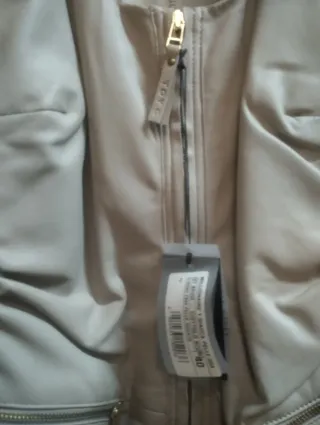 Giacca donna vera pelle Toy G beige