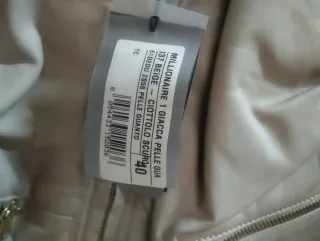 Giacca donna vera pelle Toy G beige