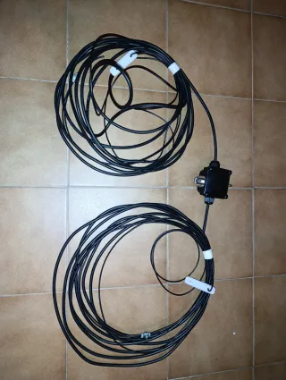 Antena Doble Bazooka para banda de radioaficionado