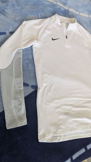 Sudadera Nike 3/4 Zip Entrenamiento Blanca