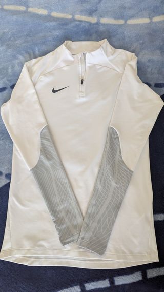 Sudadera Nike 3/4 Zip Entrenamiento Blanca