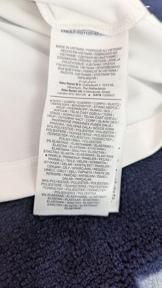 Sudadera Nike 3/4 Zip Entrenamiento Blanca