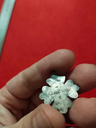 Medalla antiga plata N.S. Montserrat s.XIX-XX