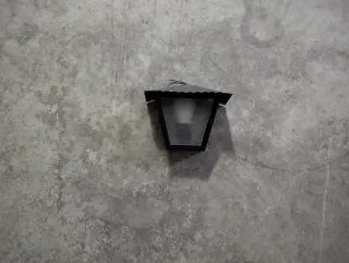 Farol forja negra cristal