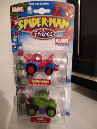 Coches Spiderman y Hulk Race Car Buddies