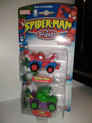 Coches Spiderman y Hulk Race Car Buddies