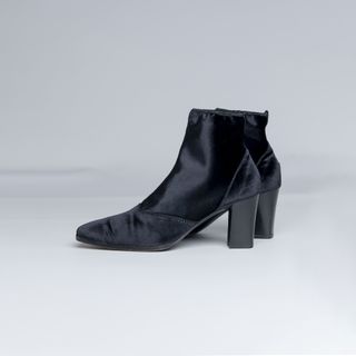 Stivaletti in Pelle e Velluto Sergio Rossi tg 35.5