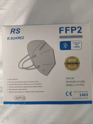 Mascarillas FFP2 RS R.SUAREZ (20 uds)