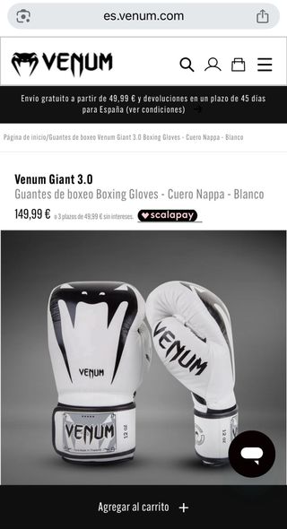 Guantes Venum Giant 3.0