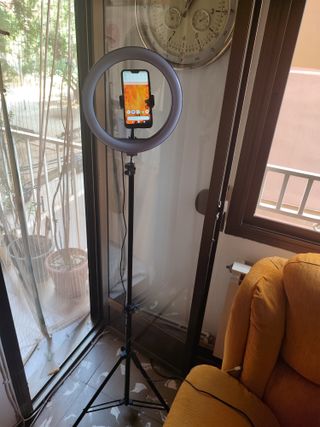 aro de luz grande con tripode 160 cm (2a mano)