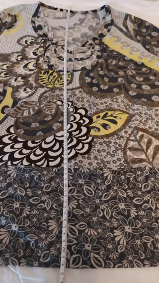 Camisa estampada manga larga