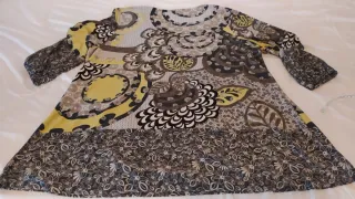 Camisa estampada manga larga