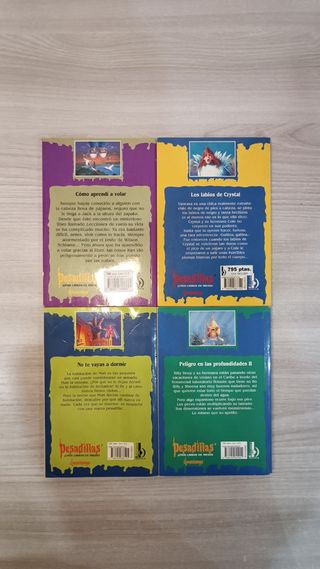 Lote de 4 libros de pesadillas RL Stine