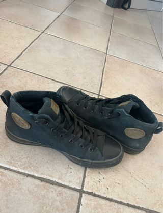 Converse All Star Scarpe Nere Mid Top