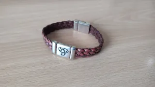 Pulsera Cuero Diseño Celta