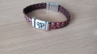 Pulsera Cuero Diseño Celta