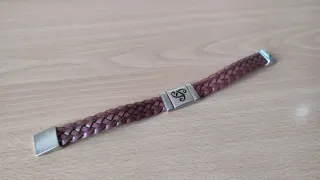 Pulsera Cuero Diseño Celta