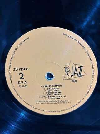 Charlie Parker Bird Song LP Jazz