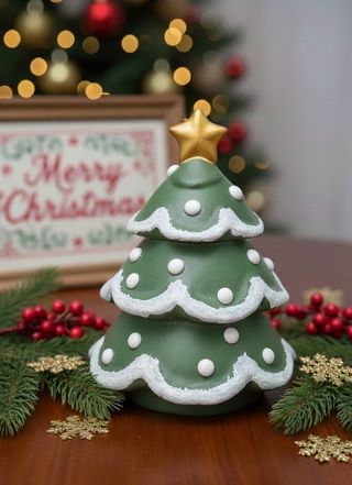 Pinheiro Triplo Lumino | Vela Natal | Cera de Soja