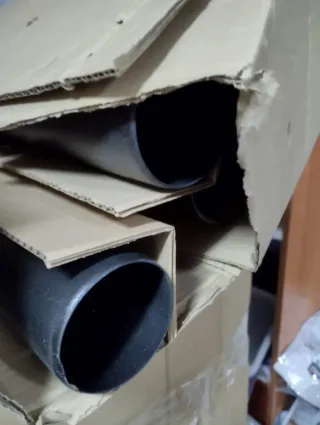 Hidroestufa negra nueva.