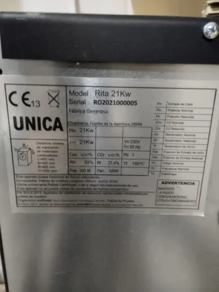 Hidroestufa negra nueva.