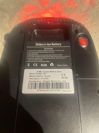 Batería Litio Bicicleta Eléctrica