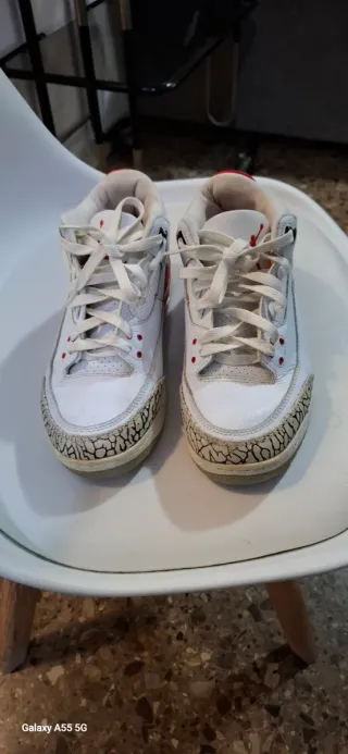 Nike Air Jordan 3 Blancas Rojas
