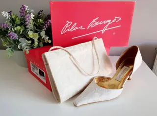 Zapatos y bolso fiesta - novia