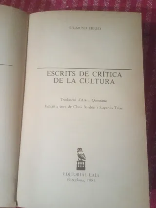 ESCRITS DE CRÍTICA DE LA CULTURA