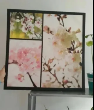 Cuadro decorativo tela y madera NO NEGOCIABLE