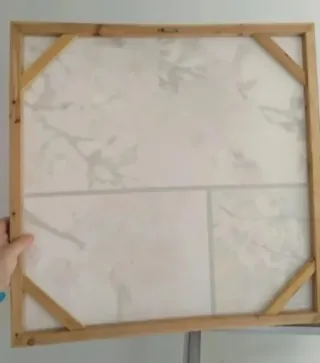 Cuadro decorativo tela y madera NO NEGOCIABLE