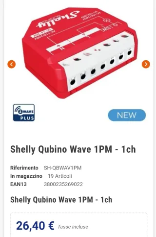 Shelly Wave 1PM EU 868.4 MHz