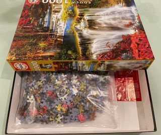 Puzzle Educa 1000 Piezas. Catarata en el bosque.